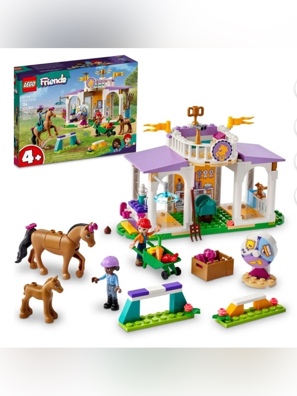 LEGO Friends 41746 Horse Training Set – New Sealed – 134 Pieces – Ages 4+